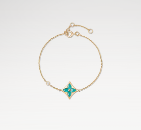 Bracciale Color Blossom BB Star in oro giallo, amazzonite e diamante