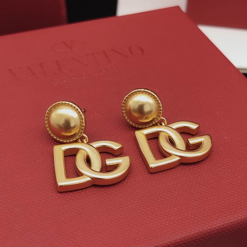 Dolce & Gabbana Coppia di orecchini a clip con logo DG